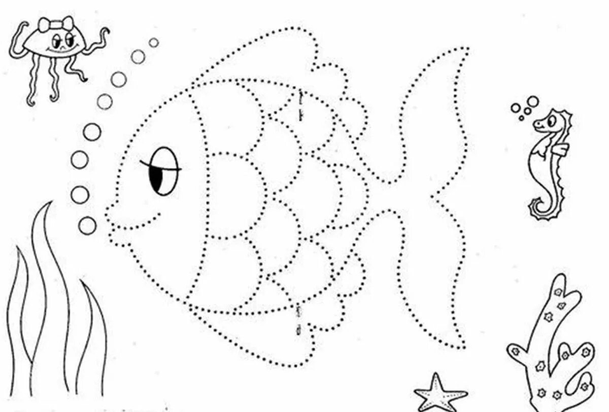 Colorful dotty journey coloring page for kids