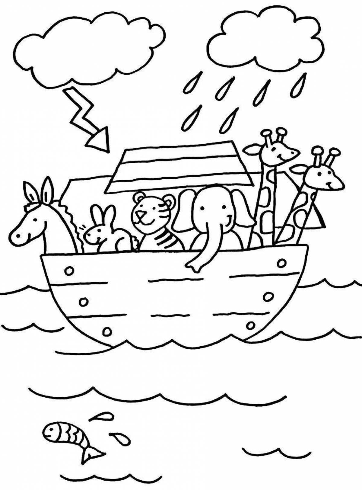 Glorious Noah's Ark coloring book for kids