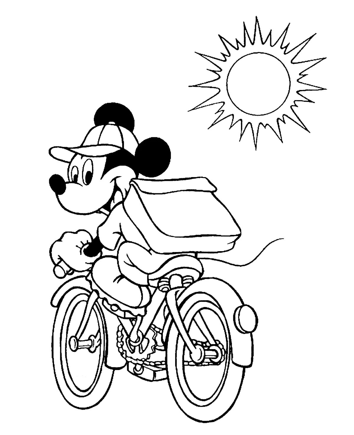 Magic Pechkin postman coloring pages for kids