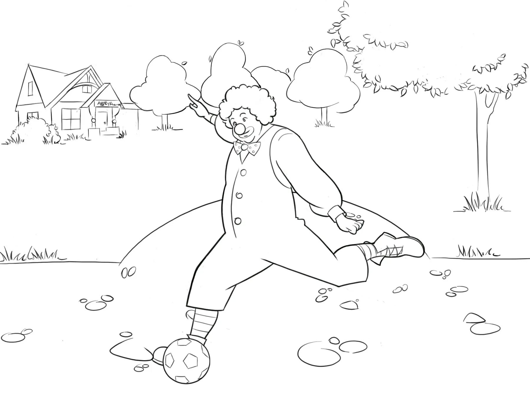 Pechkin postman coloring pages for kids