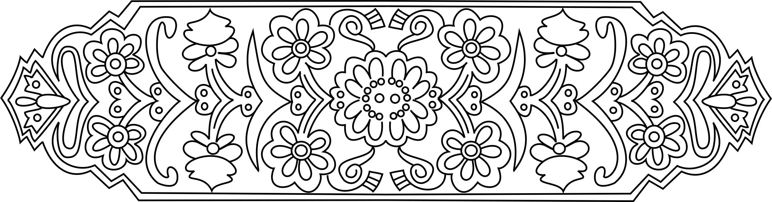 Coloring page unusual Slutsk belt for children