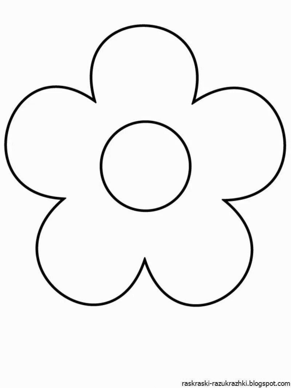 Adorable flower drawing for kids