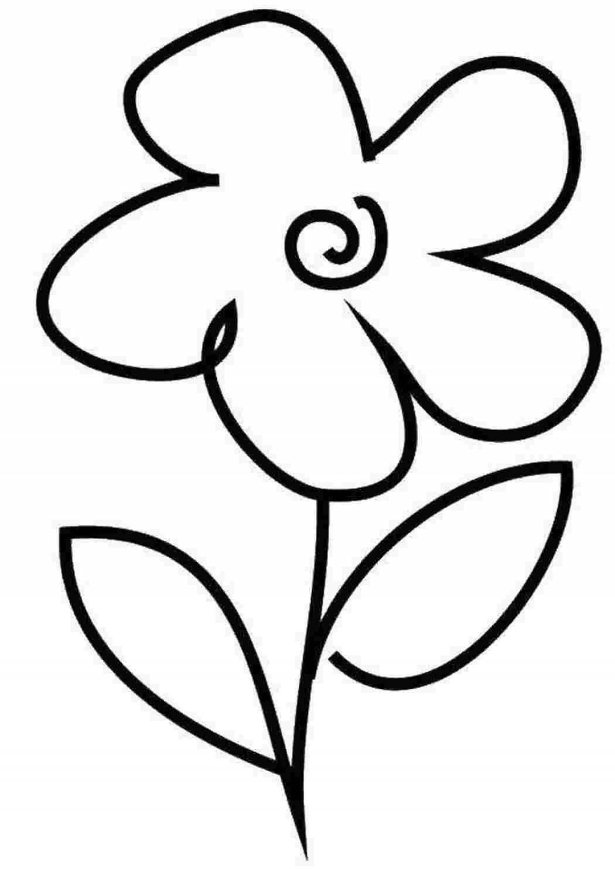 Fun drawing of flowers for kids