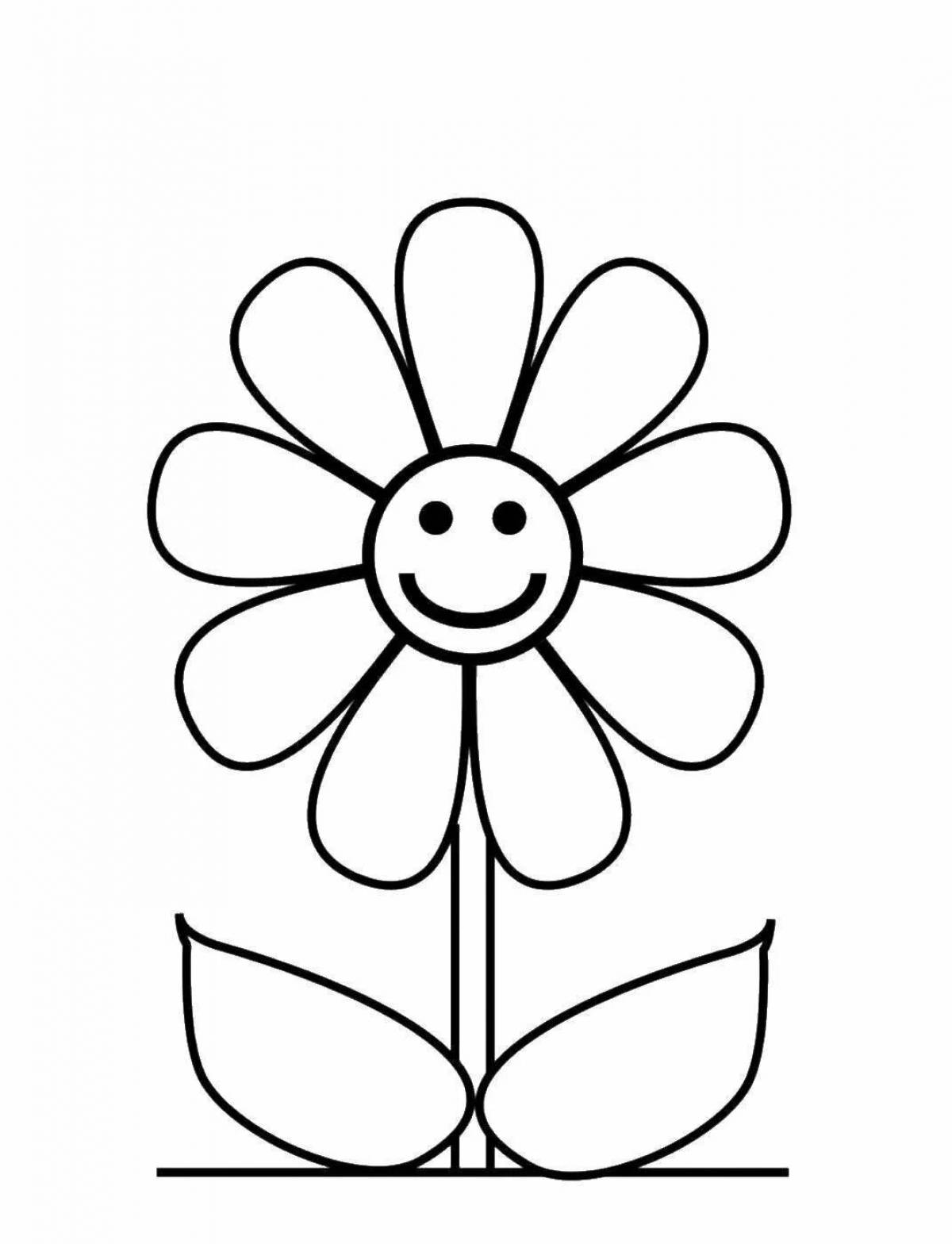 Beautiful drawing of flowers for children