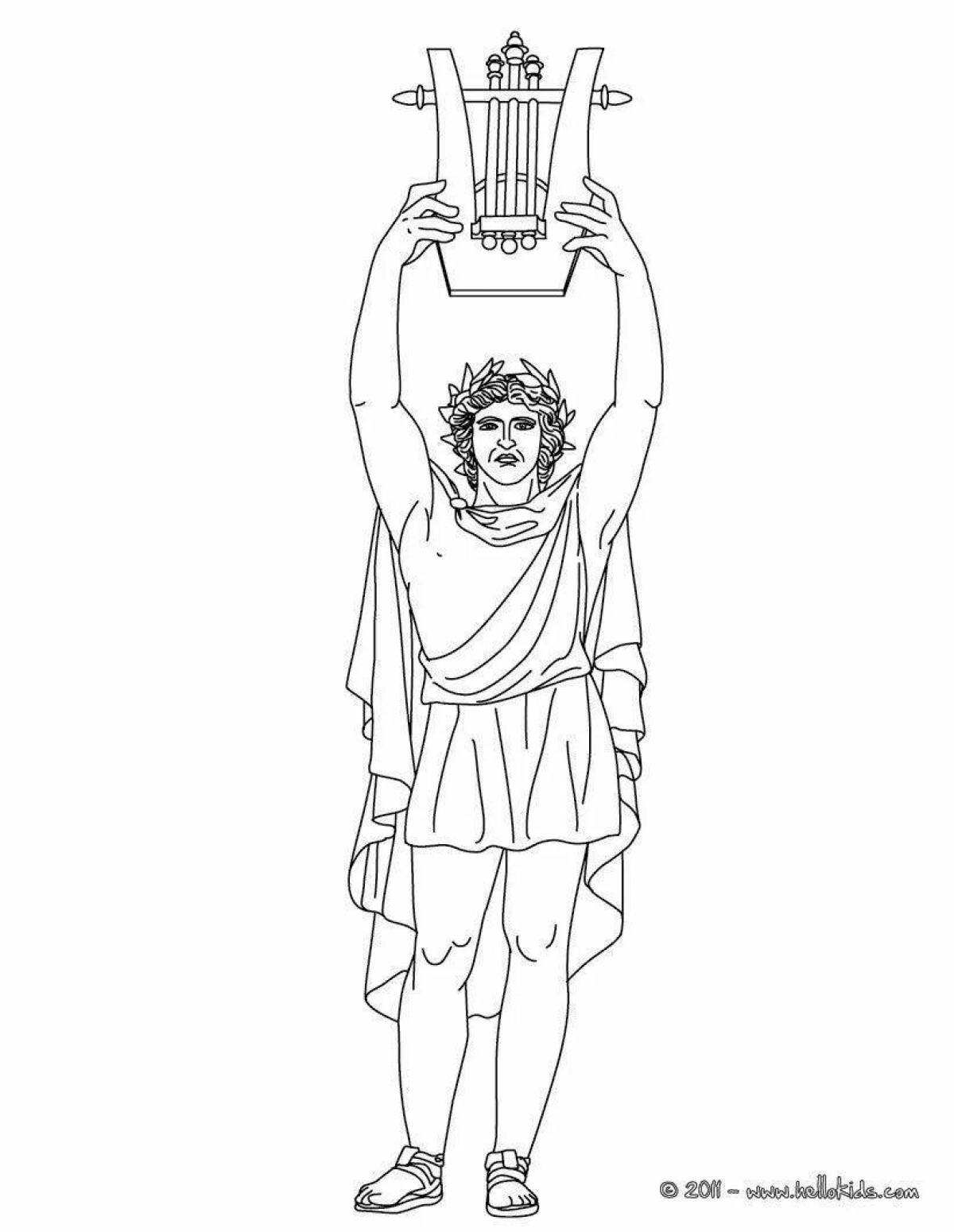 Adorable ancient greece coloring book for kids