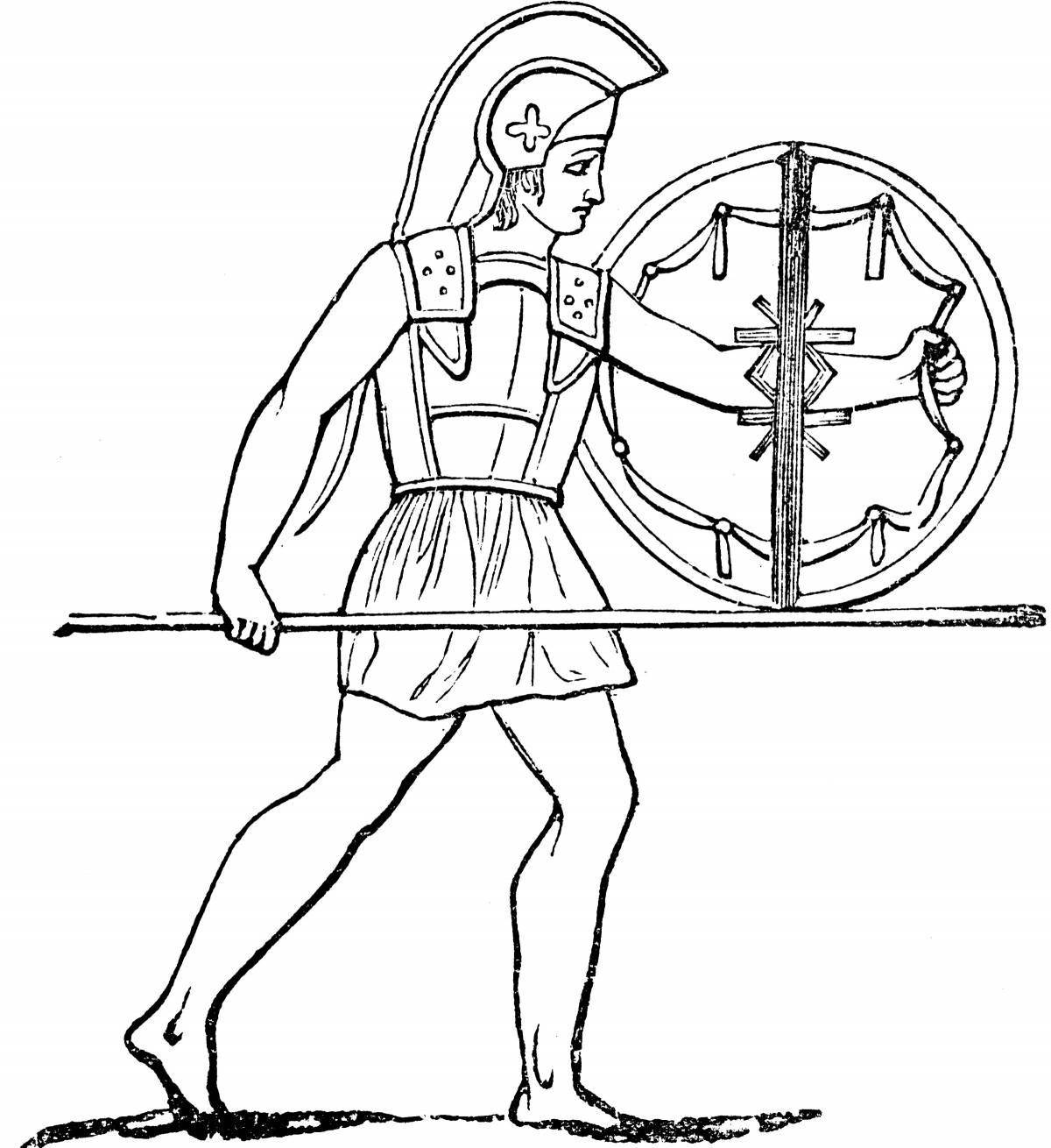 Impressive ancient greece coloring book for kids