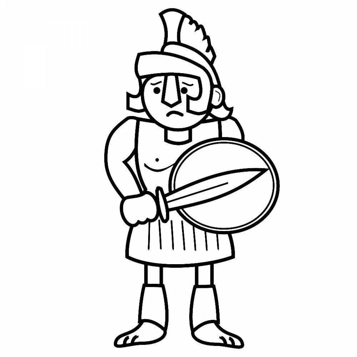 An amazing ancient greece coloring book for kids