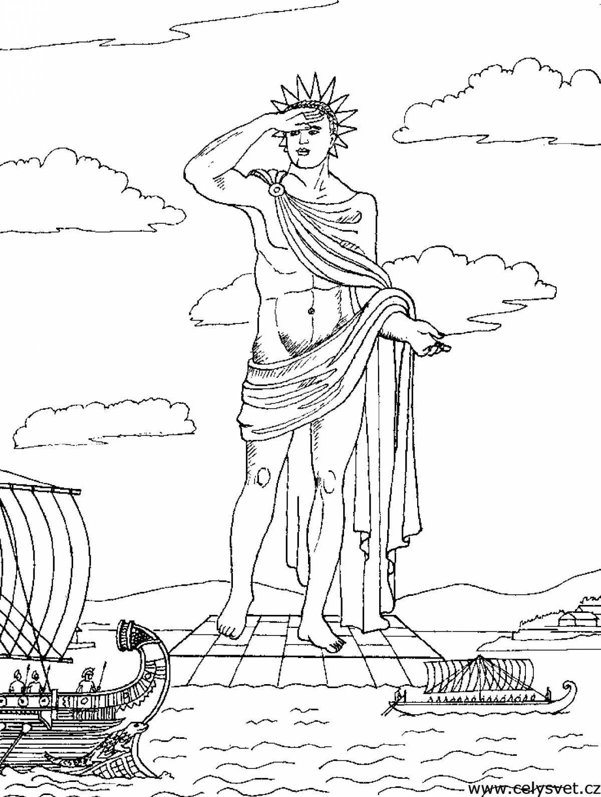 Great ancient greece coloring book for kids