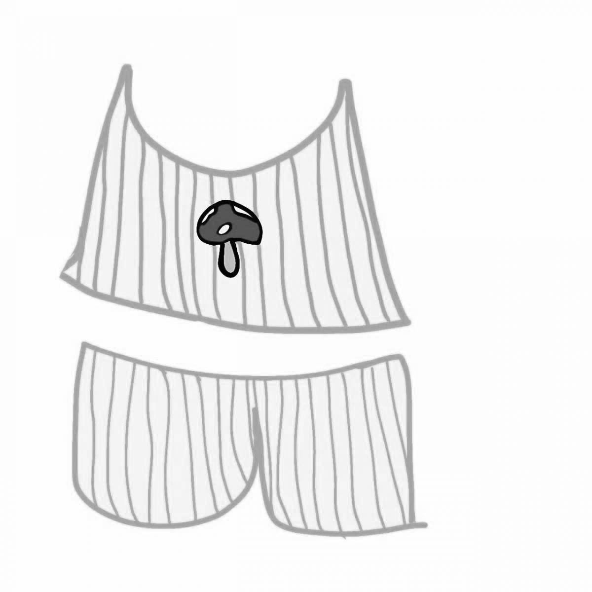 Coloring page for ooty lalafanfan adorable clothes