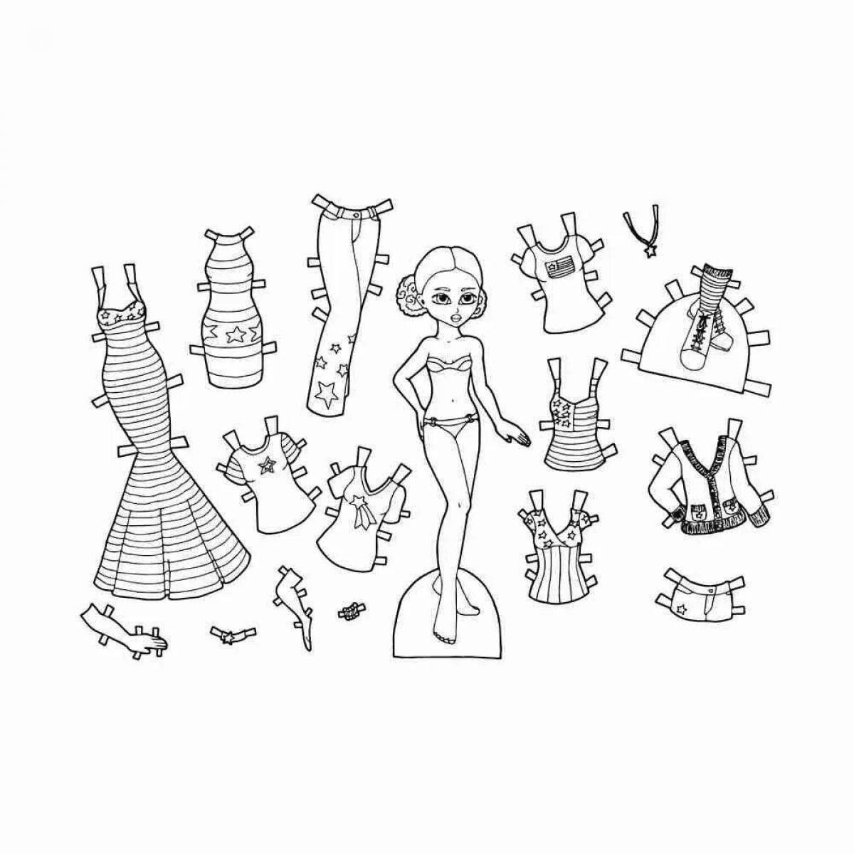 Creative clothing coloring page for ooty lalafanfan
