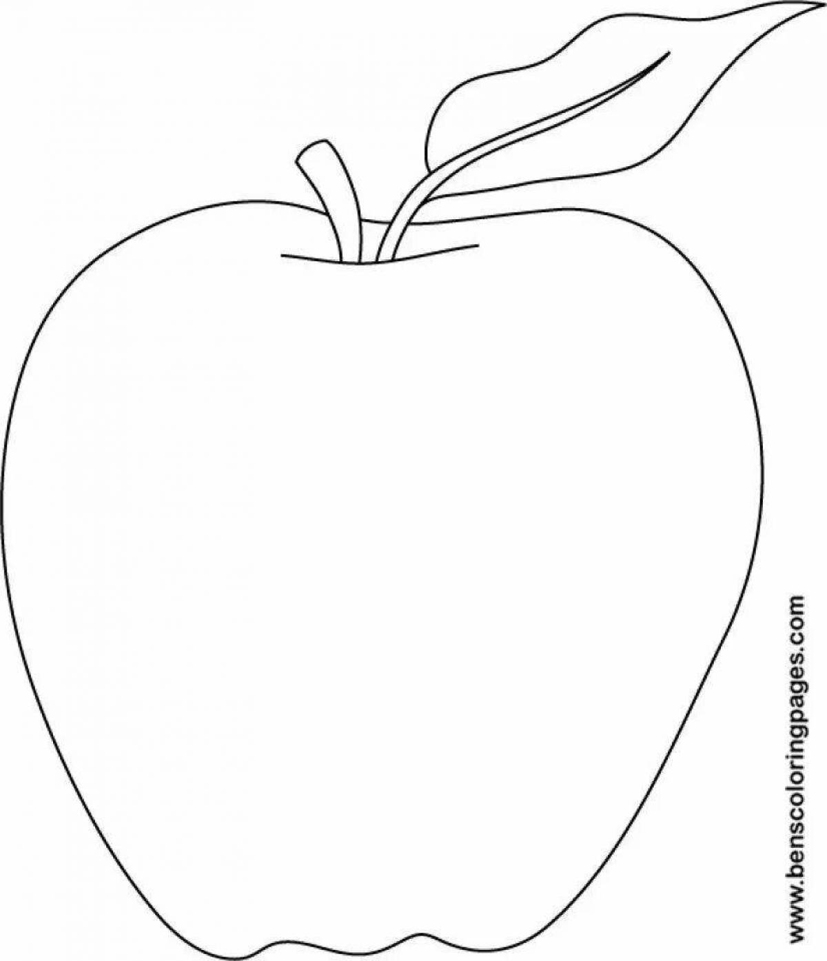 Яблоко рисунок для детей #7
