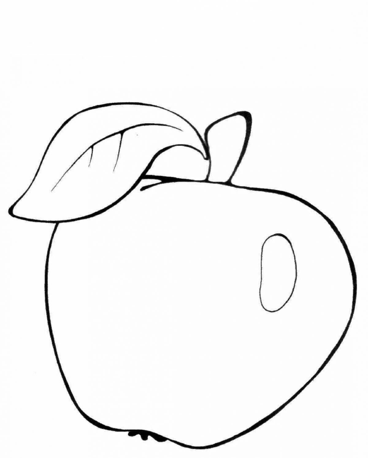 Apple drawing for kids #14