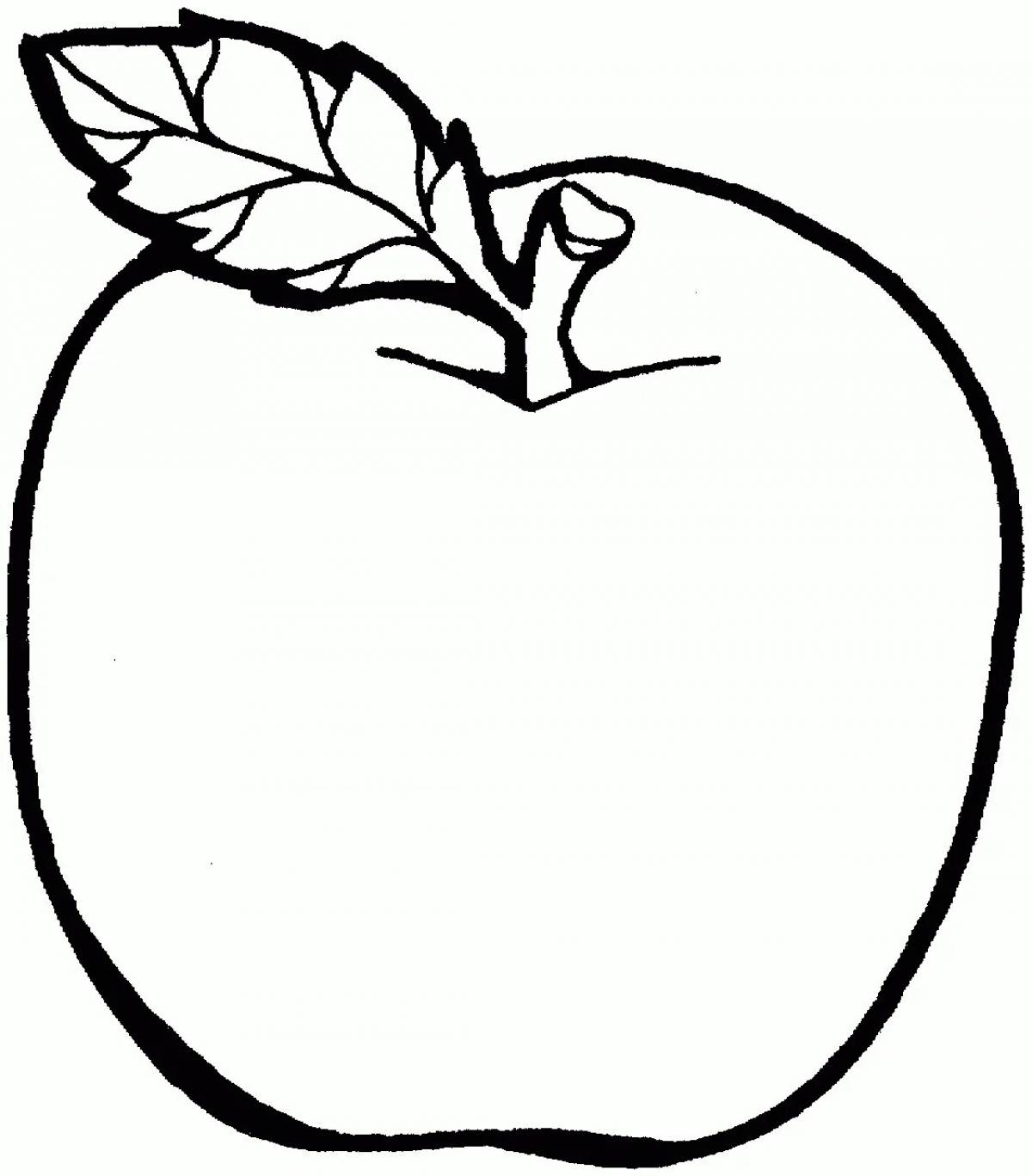 Яблоко рисунок для детей #27