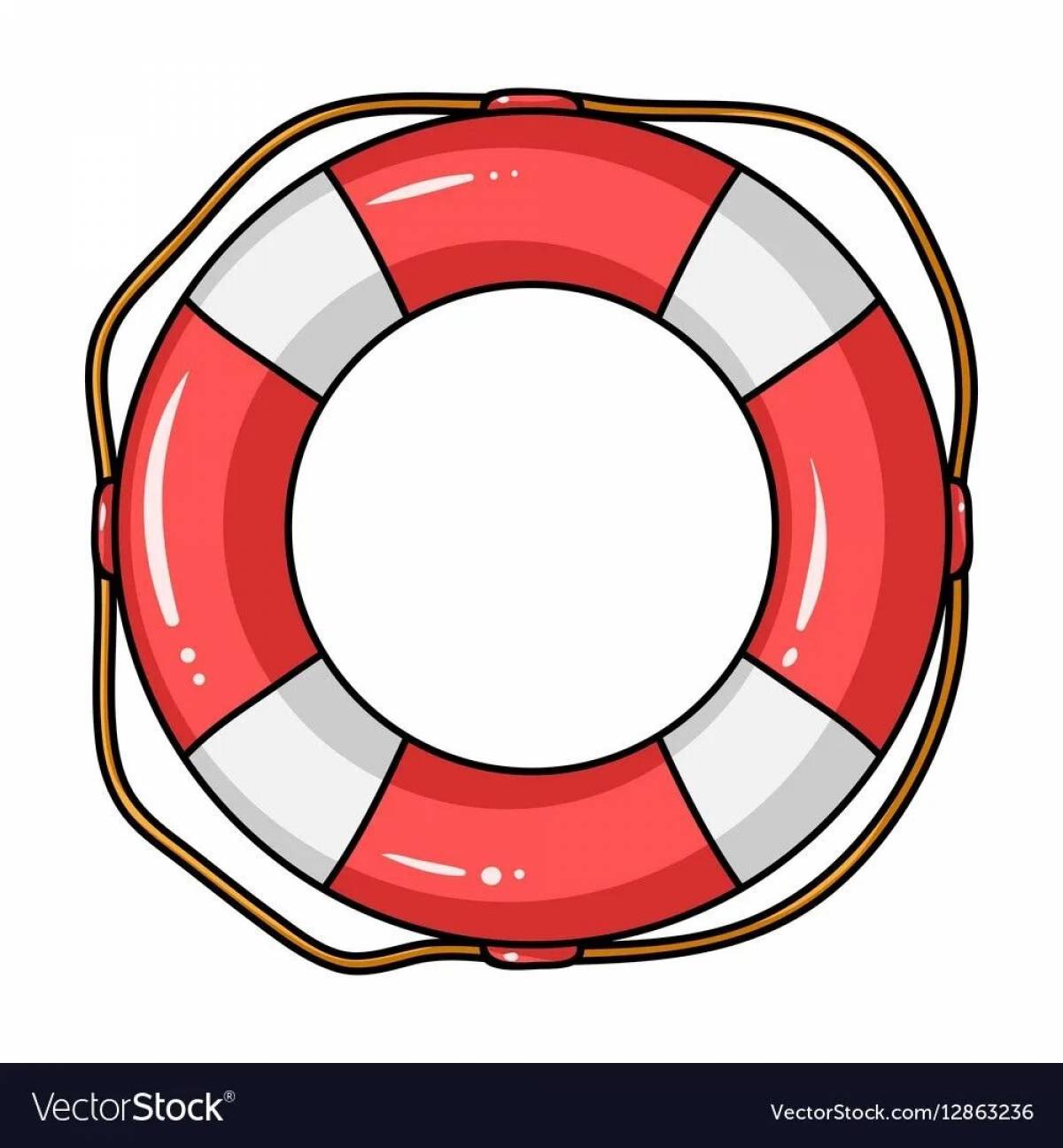 Photo Lifebuoy coloring book for little ones