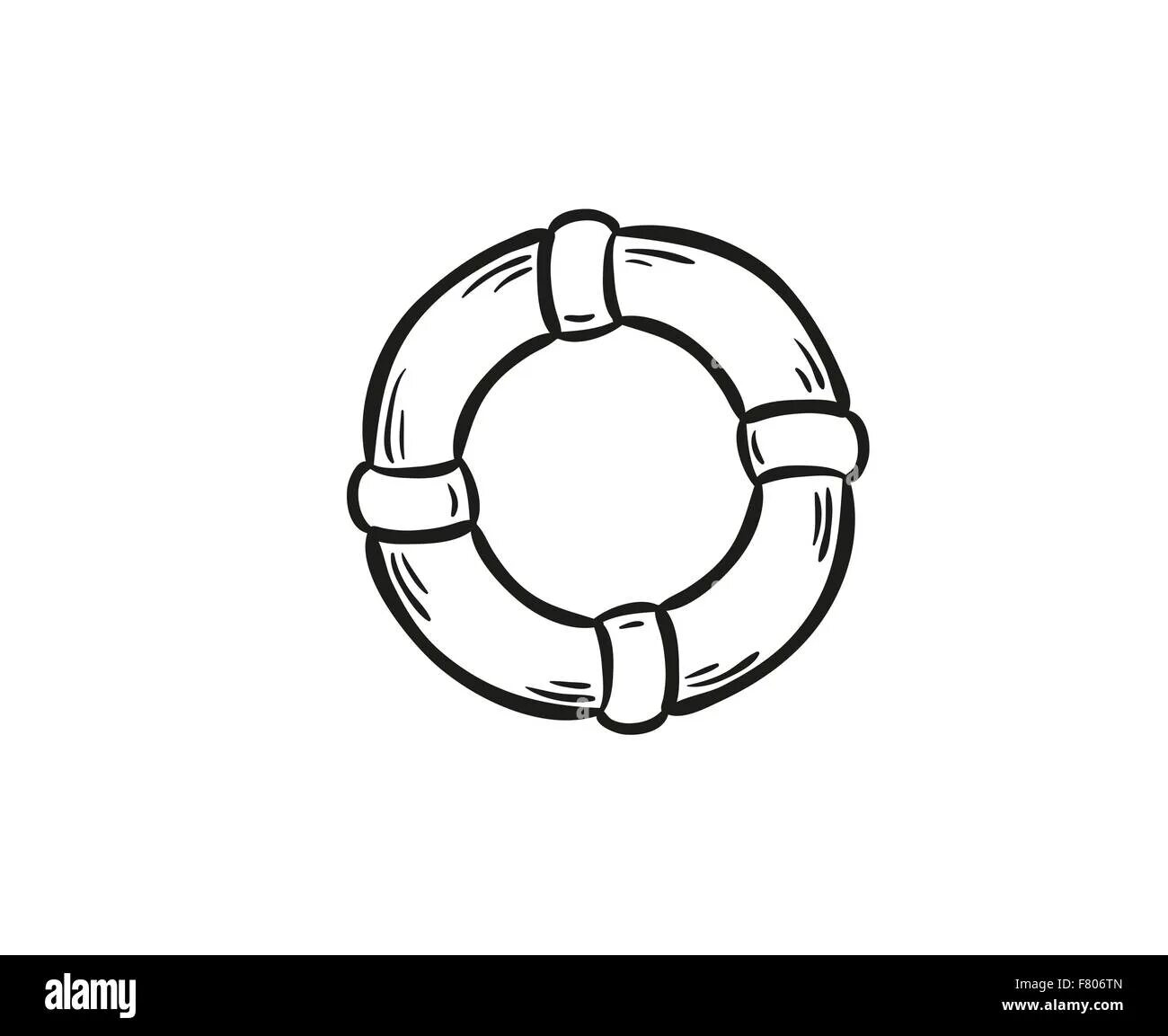Photo Lifebuoy coloring pages for kids
