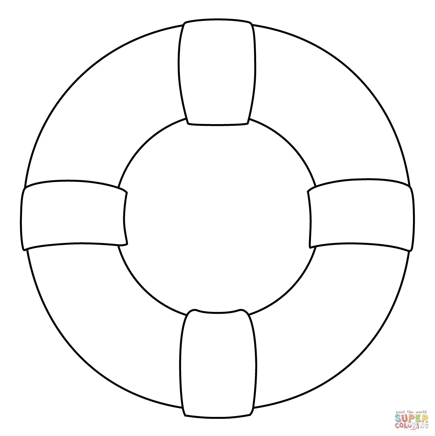 Спасательный круг картинка для детей раскраска