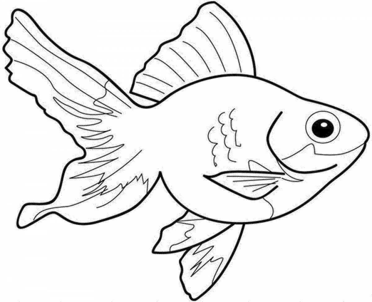 Amazing fish coloring pages for kids