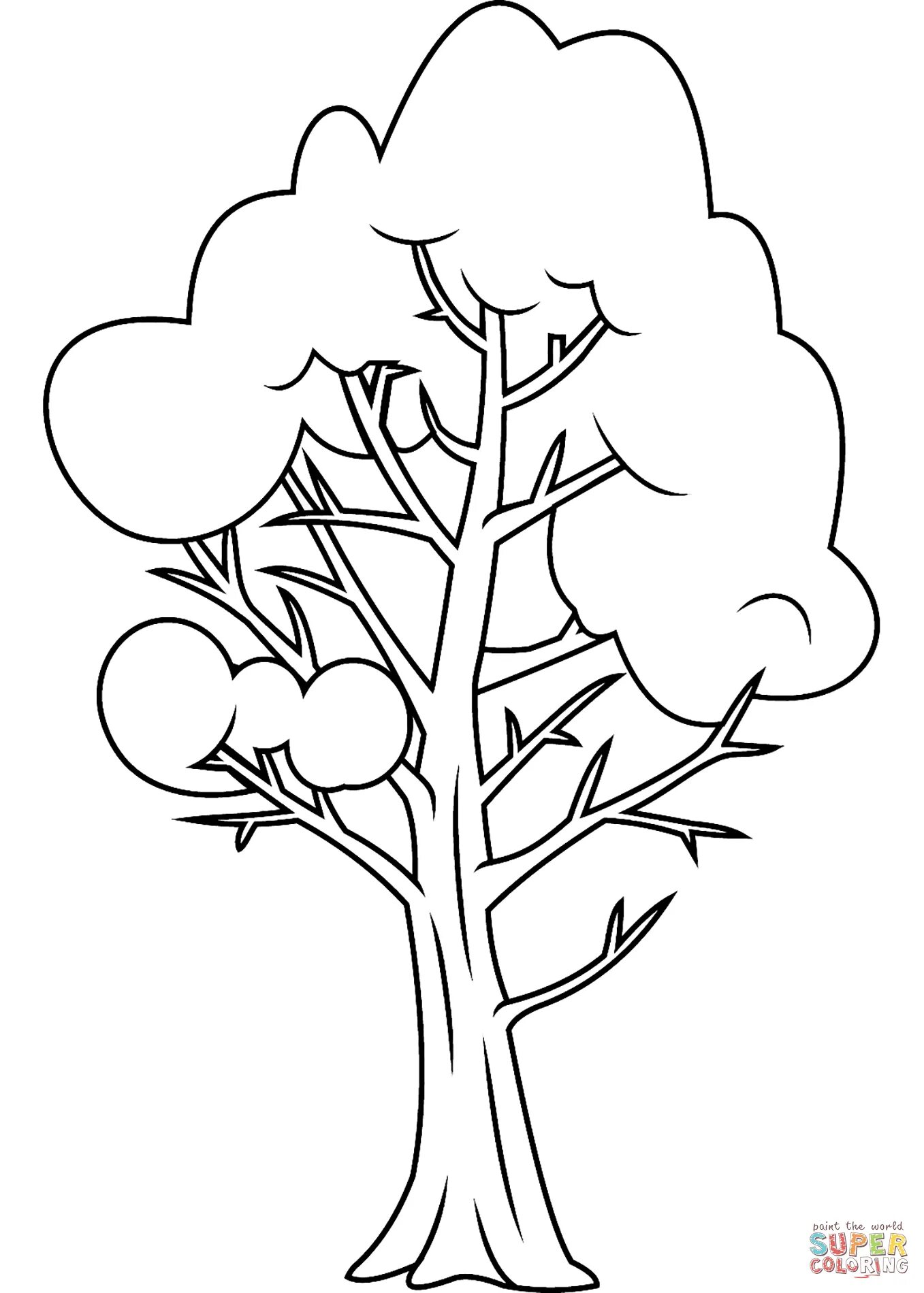 Дерево рябина для детей #1
