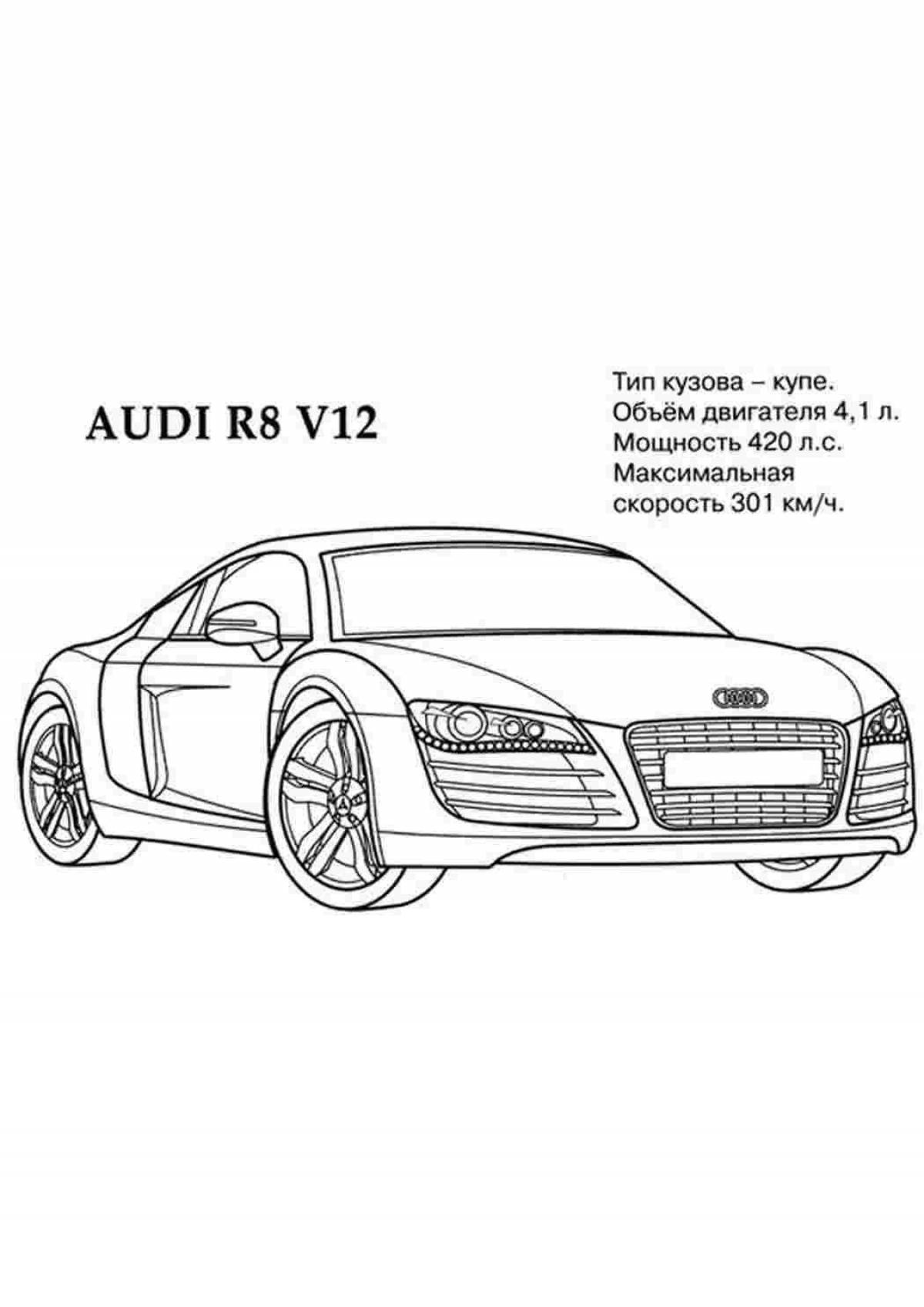 Audi trendy coloring book for kids