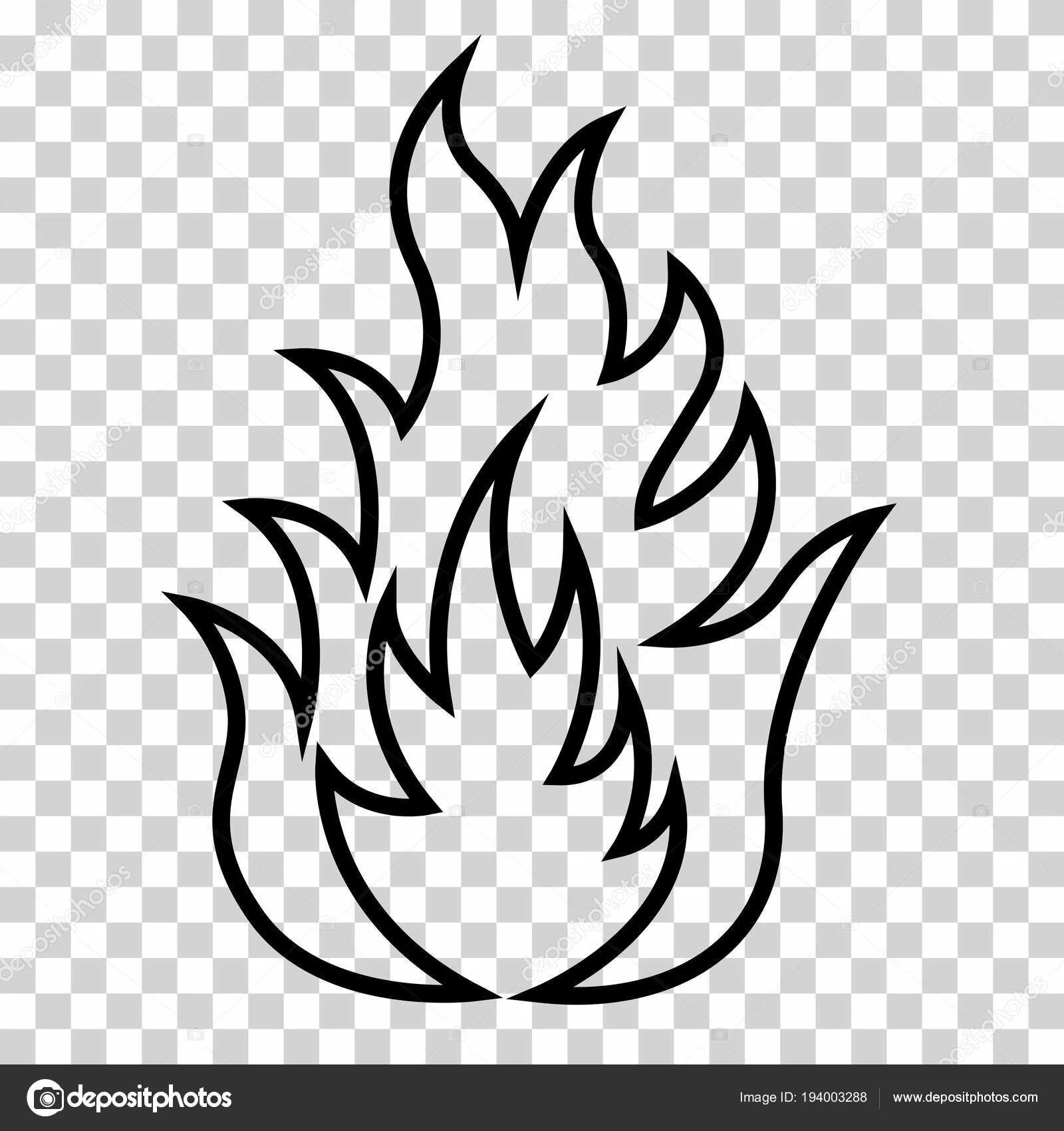 Photo Flame of fire for children #9