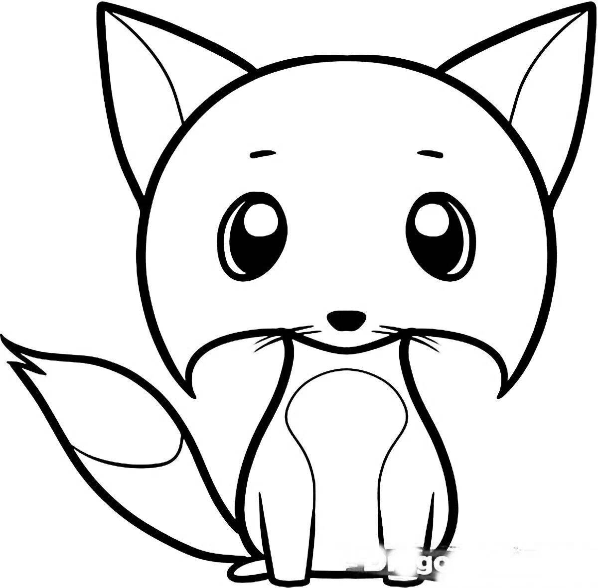 Coloring cute animals for kids