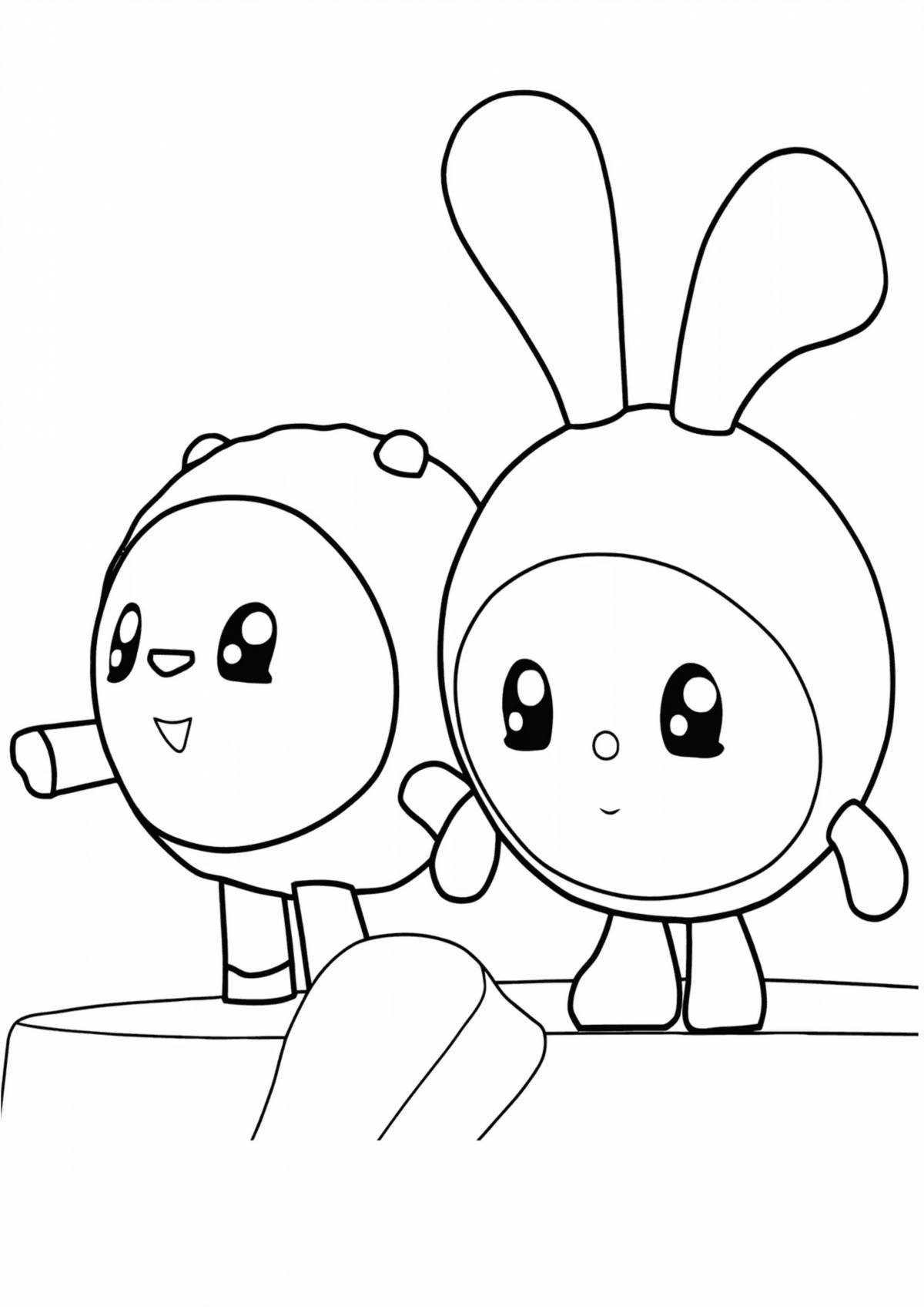 Раскраска Малышарики для малышей #21