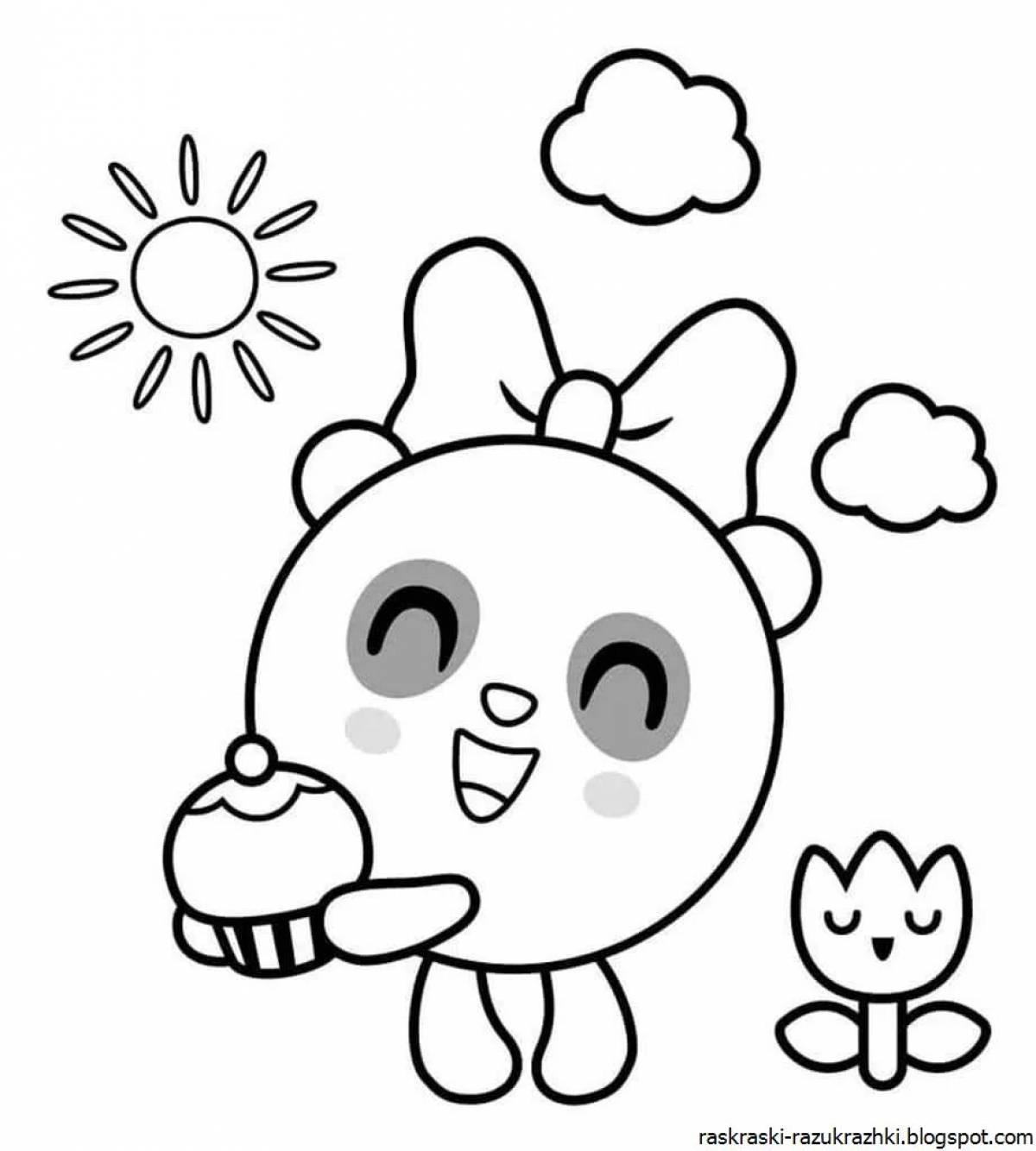 Раскраска Малышарики для малышей #25