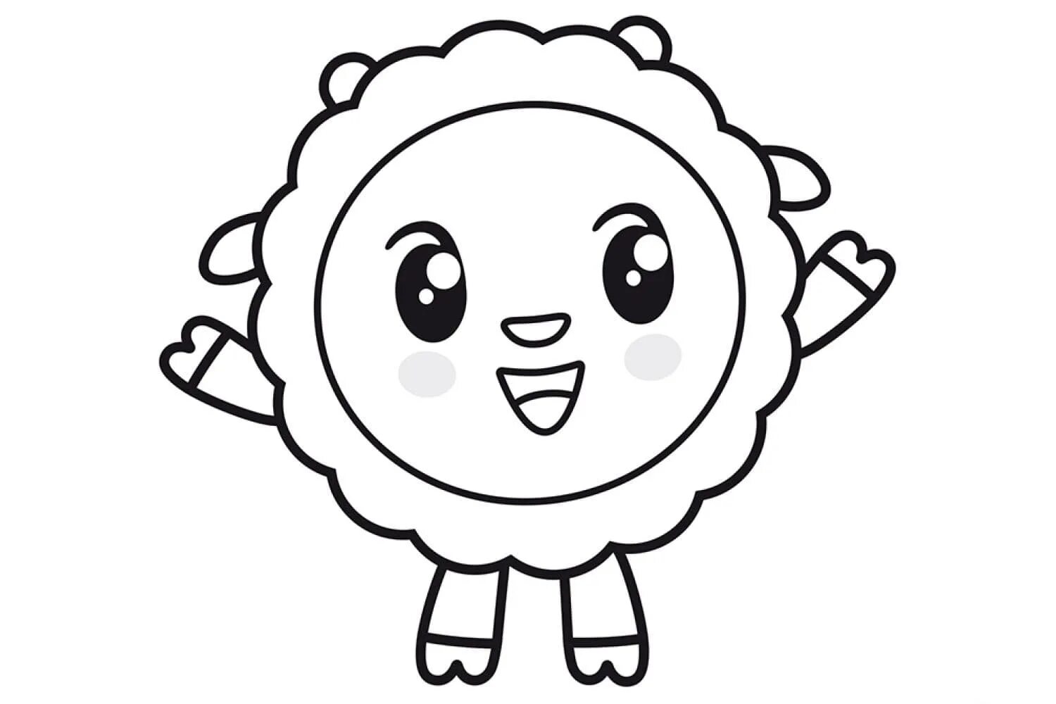 Раскраска Малышарики для малышей #26