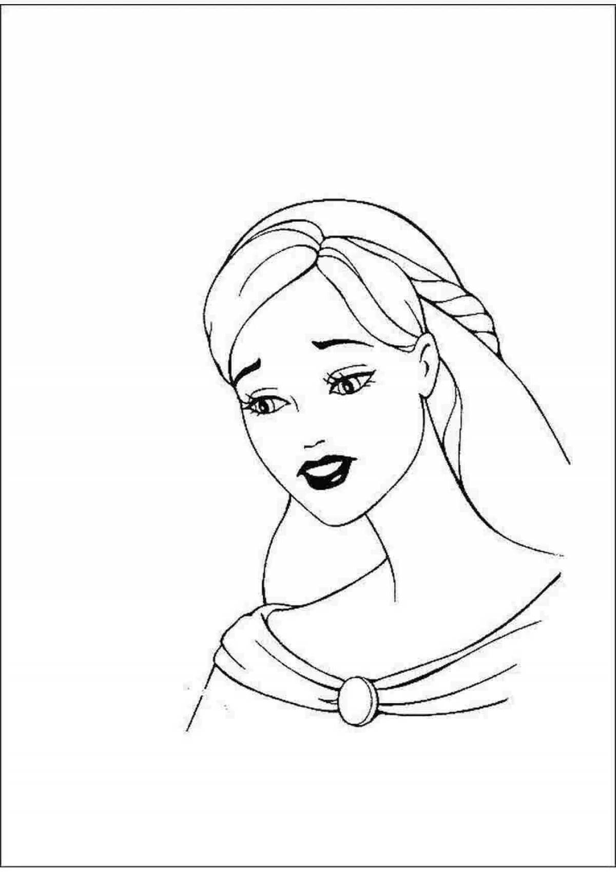 Barbie dreamy makeup coloring book