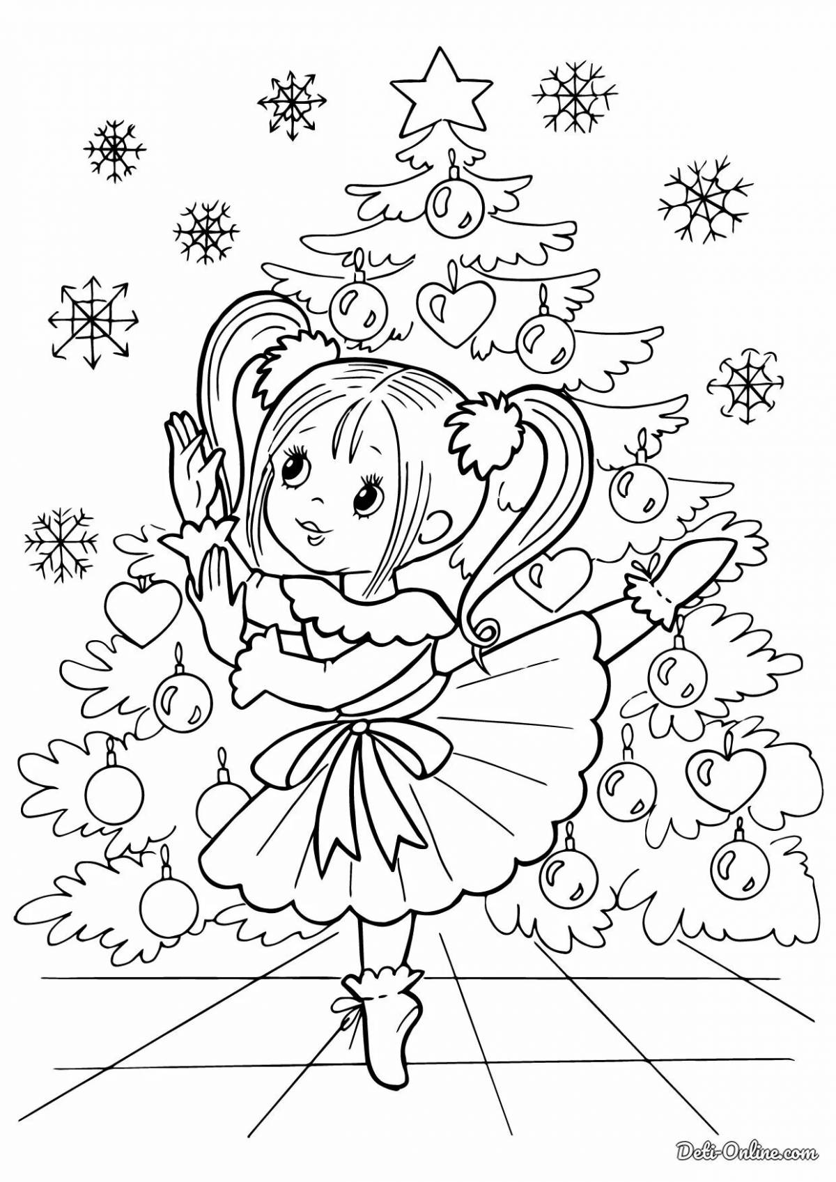 Colorful and detailed Christmas coloring book for kids