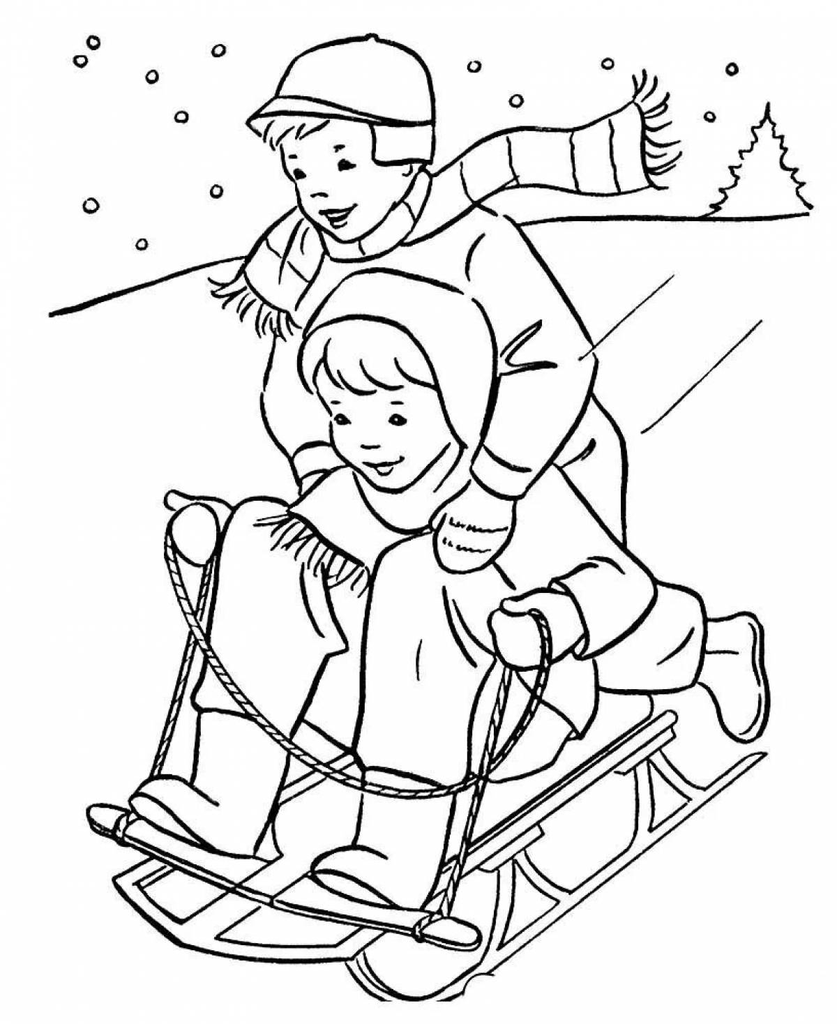 Colorful chuck and geek coloring page
