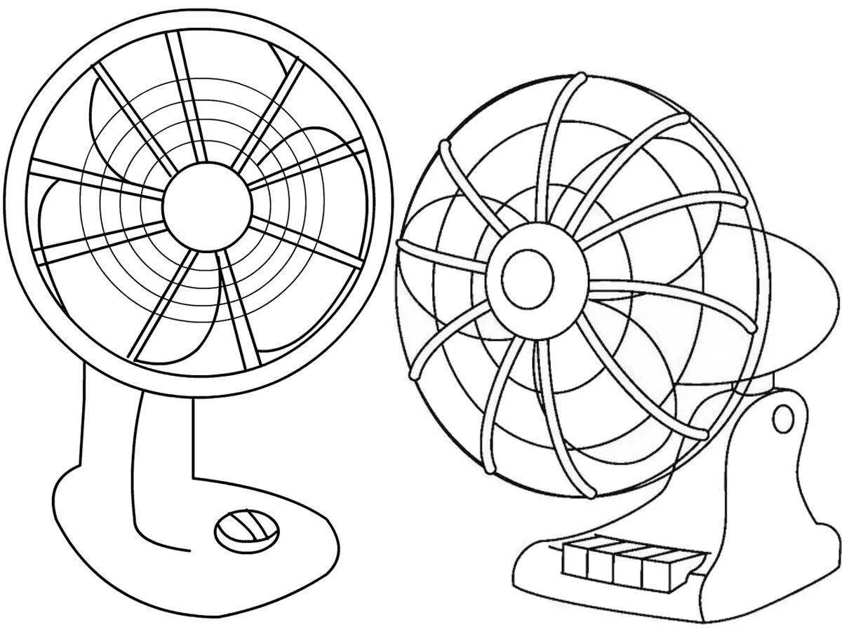 Fan pictures. Как нарисовать вентилятор сбоку. Вентилятор раскраска. Вентилятор раскраска для детей. Вентилятор разукрашка для детей.