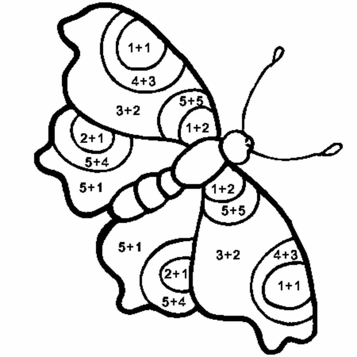 Математические раскраски для дошкольников 6 7 лет с примерами картинки