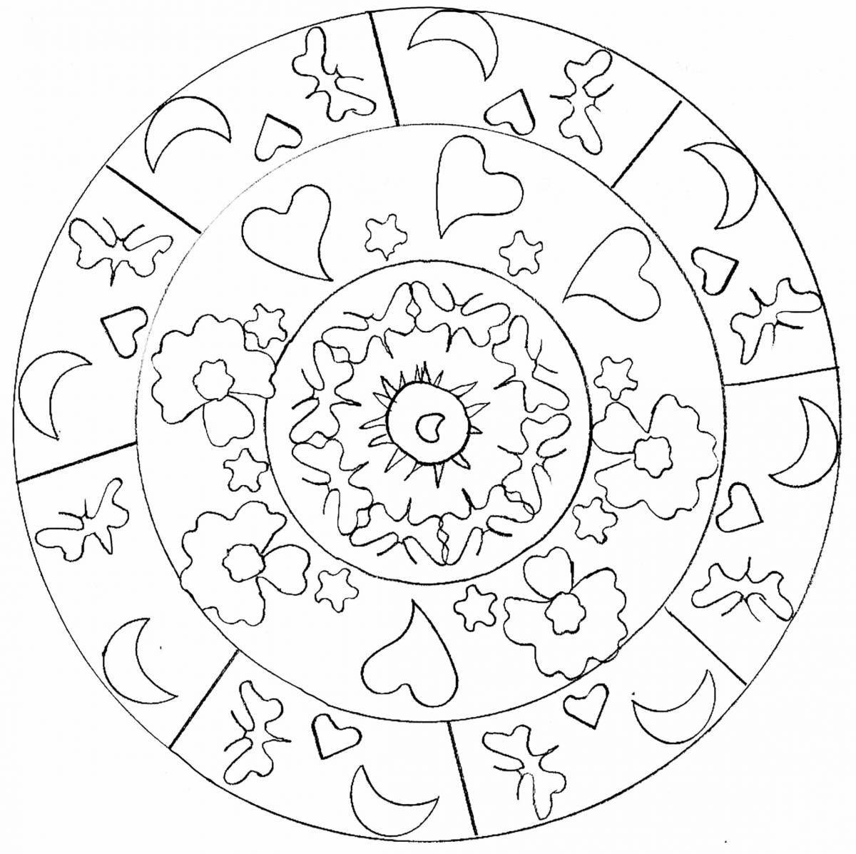 Great mandala coloring for money