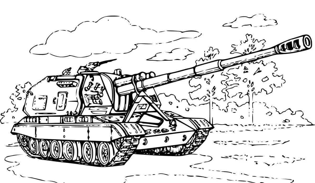 Сказочный танкист российской армии для детей