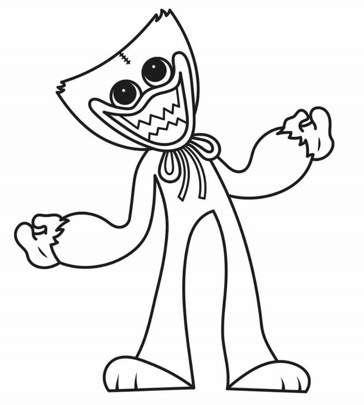 Увлекательная раскраска хаки вага для детей