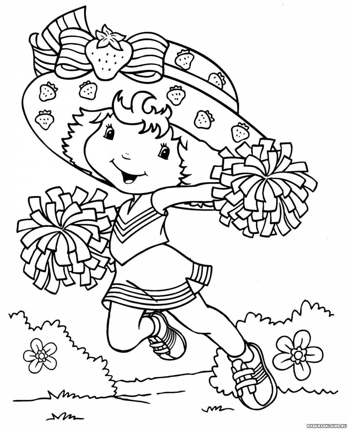 Playful coloring book for 8 year old girls
