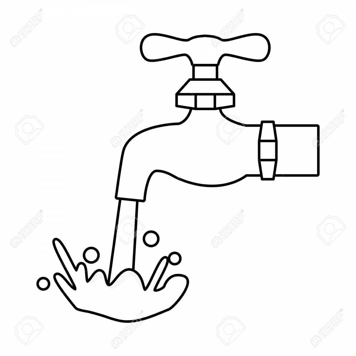Faucet with water for children #7