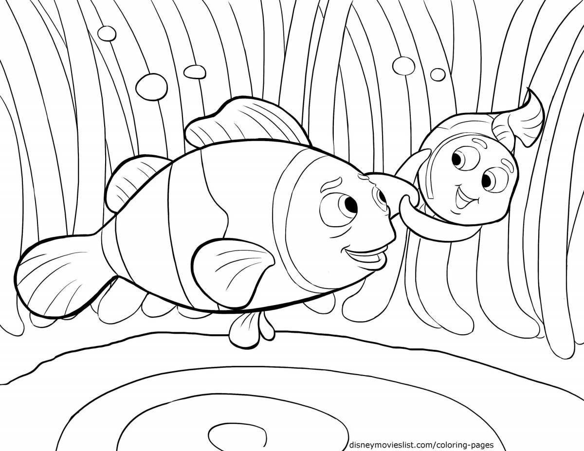 Amazing clownfish coloring pages for kids