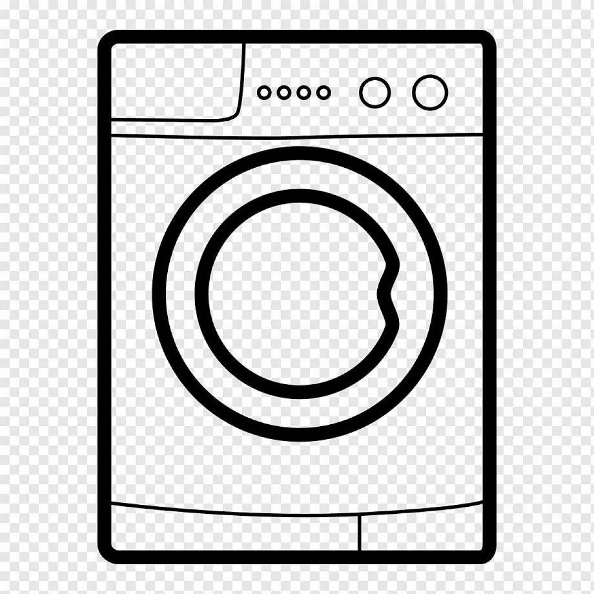 Creative coloring pages of household appliances for kindergarten