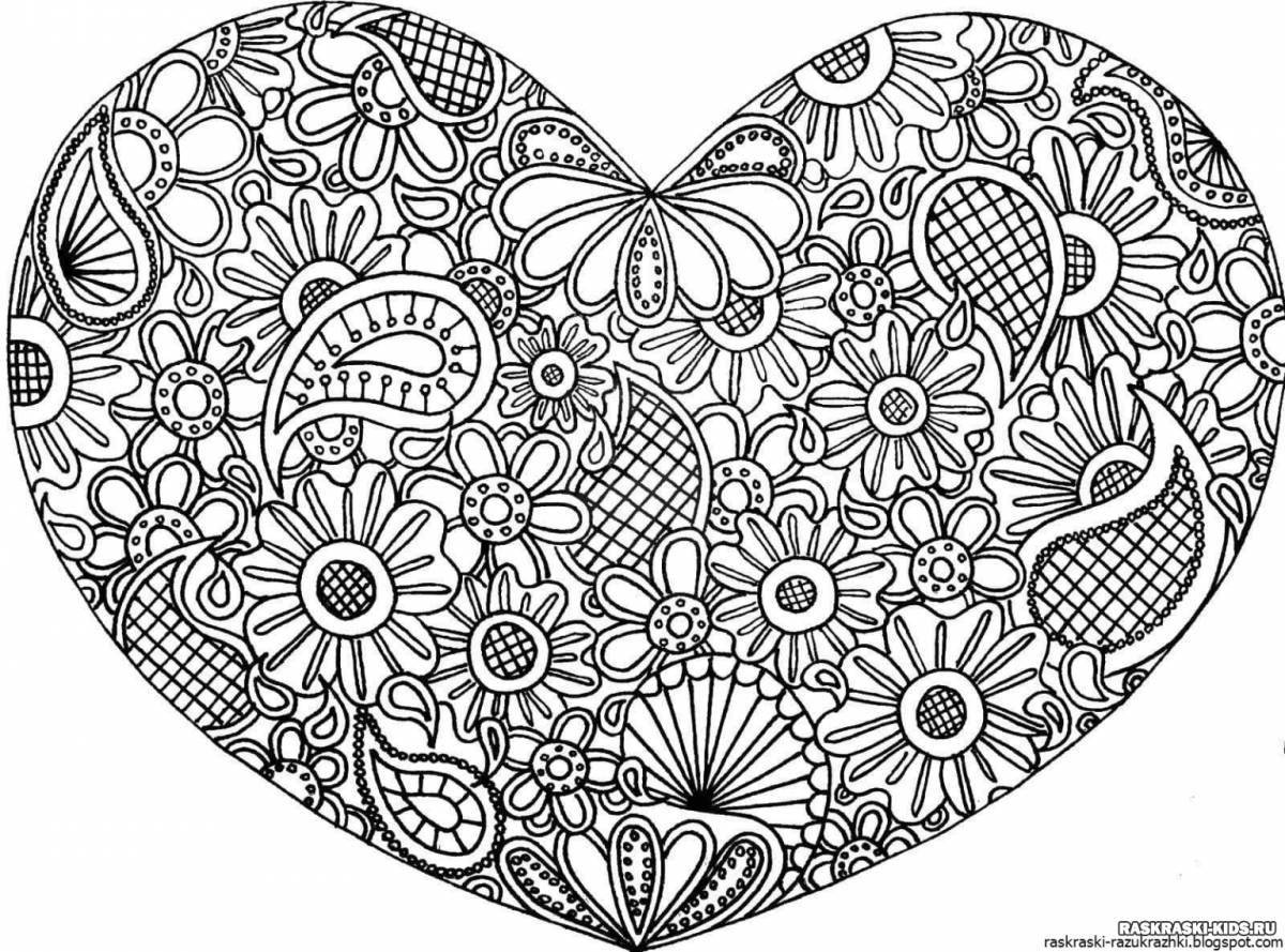Amazing anti-stress coloring book for girls 8 years old