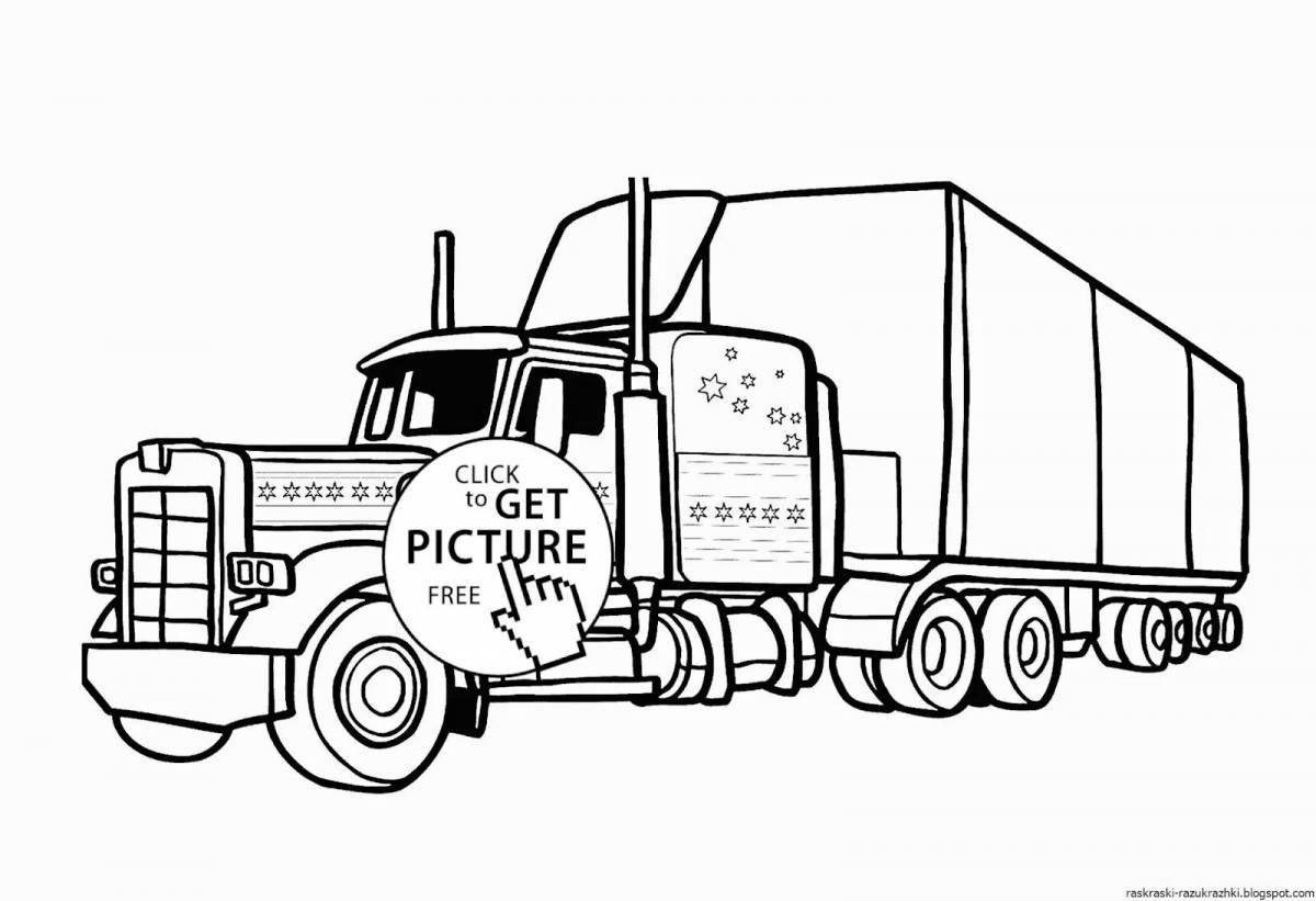 KAMAZ coloring book for kids