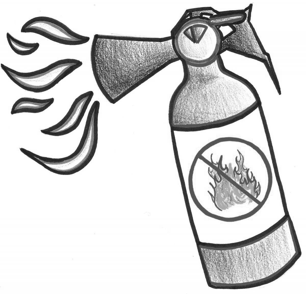 Charming fire extinguisher skin for juniors