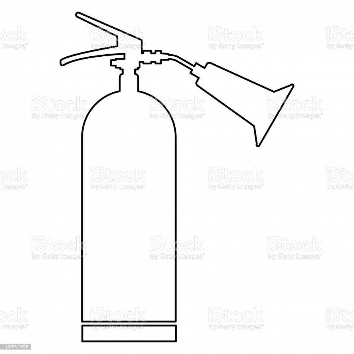 A fun fire extinguisher coloring book for beginners