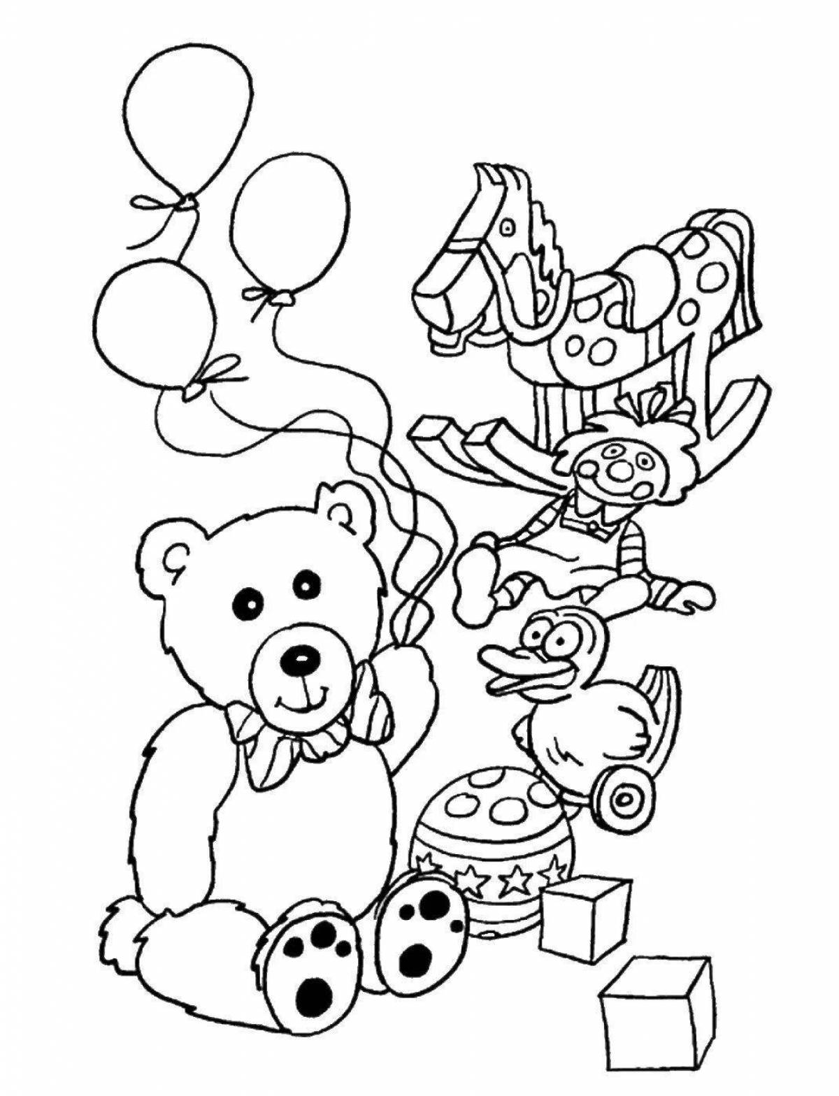 Amazing coloring book of my favorite kindergarten toy