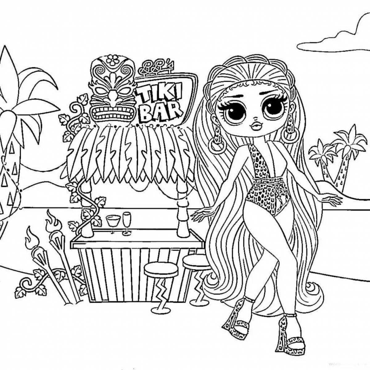 Awesome lol doll house coloring pages for girls