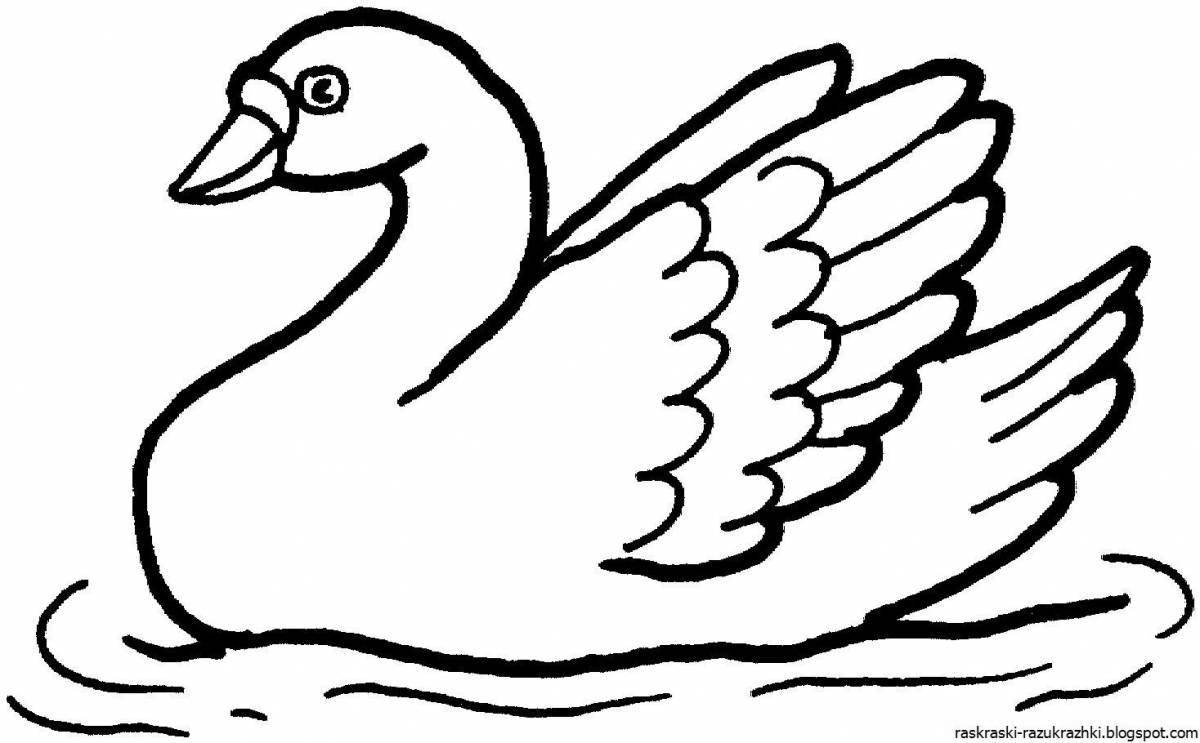 Coloring pages with cute birds for preschoolers 2-3 years old