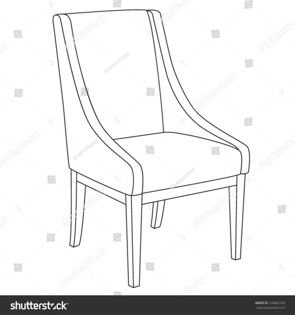 Fun coloring chair for 4-5 year olds