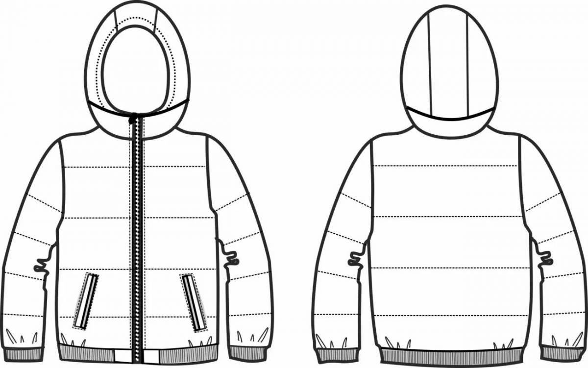 Cool coloring jacket for 3-4 year olds