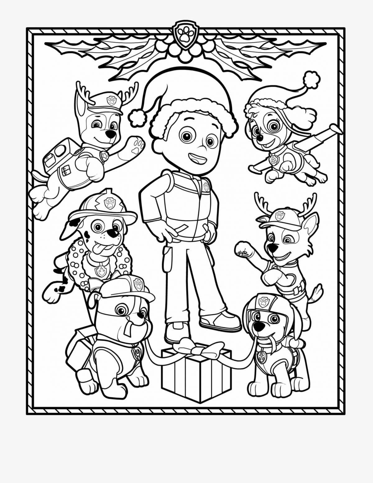 Puppy Patrol coloring book for kids 3 4